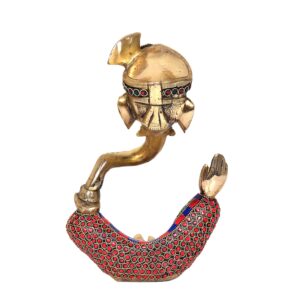 Dattatreya Ganesh bodyless with pagdi Idol Statue, Height 10 Inches