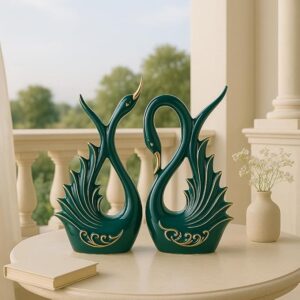 Beautiful Home Decor- 2 Piece, Dark Green, Medium